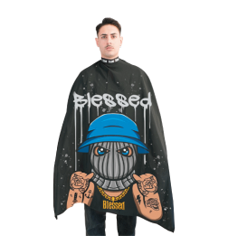 BLESSED – CAPA DE PELUQUERÍA CON CUELLO DE NEOPRENO CARTOON