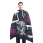 BLESSED – CAPA DE PELUQUERÍA CON CUELLO DE NEOPRENO PURPLE SKULL