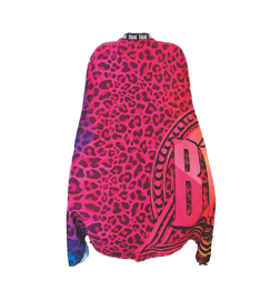 BLESSED – CAPA DE PELUQUERÍA CON CUELLO DE NEOPRENO ACID LEOPARD