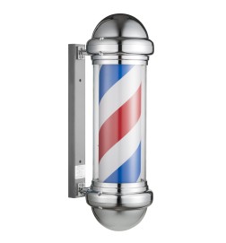 EUROSTIL - POLO BARBER CROMADO LUMINOSO Y ROTATIVO