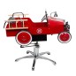 EUROSTIL - SILLA INFANTIL COCHE DE BOMBEROS ROJO PARA PELUQUERÍA