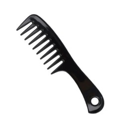 CAPTAIN COOK - PEINE BARBERO NEGRO PARA MECHAS 19 CM