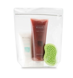 TASSEL - KIT EXFOLIANTE FACIAL, CORPORAL Y ESPONJA GOMA