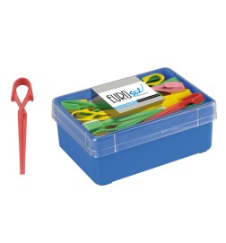 EUROSTIL - CAJA DE 60 PINZAS DE PLÁSTICO GRANDES