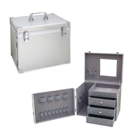 EUROSTIL - MALETA DE ALUMINIO PARA ÚTILES CON CAJONES