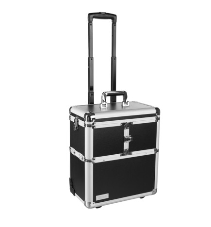 EUROSTIL - MALETA TROLLEY NEGRA 36 X 22 X 42 CM