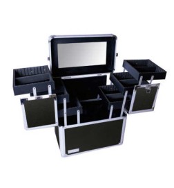 EUROSTIL - MALETA TROLLEY NEGRA 36 X 22 X 42 CM