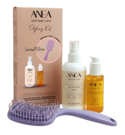 ANEA TECHLINE PACK NUTRITIVO (SPRAY ALL IN ONE + SERUM NUTRITIVO + CEPILLO DESENREDANTE)