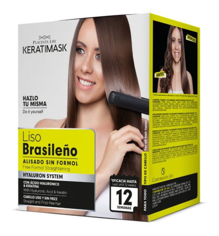 KIT ALISADO BRASILEÑO SIN FORMOL KERATIMASK
