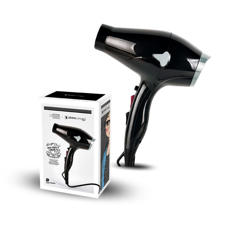 SECADOR PLUMA COMPACT BLACK PERFECT BEAUTY