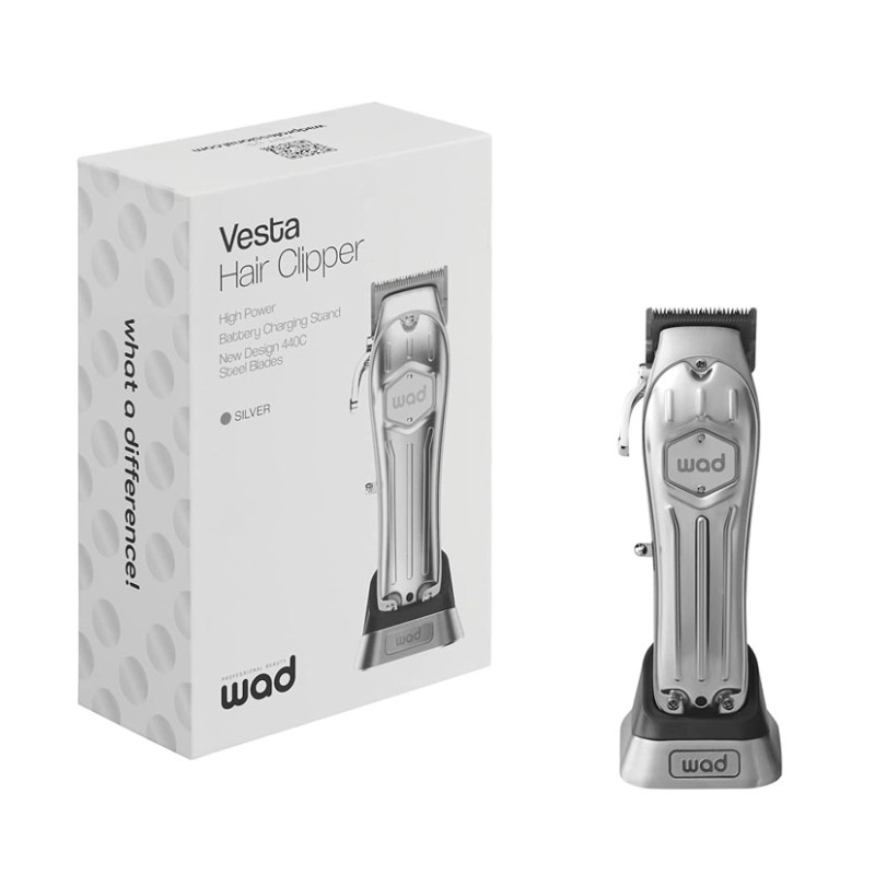 WAD PROFESSIONAL BEAUTY - VESTA HAIR CLIPPER SILVER