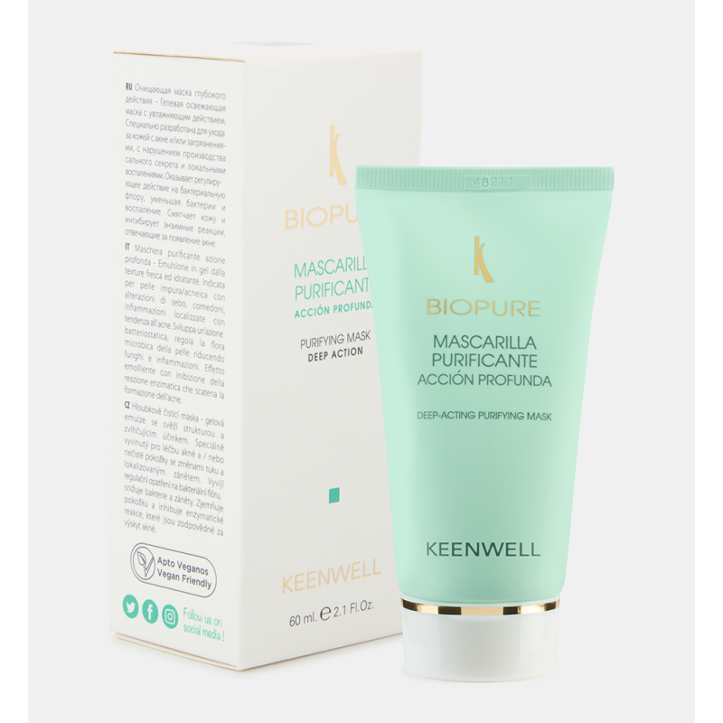 KEENWELL - BIOPURE · MASCARILLA PURIFICANTE ACCIÓN PROFUNDA 60ML