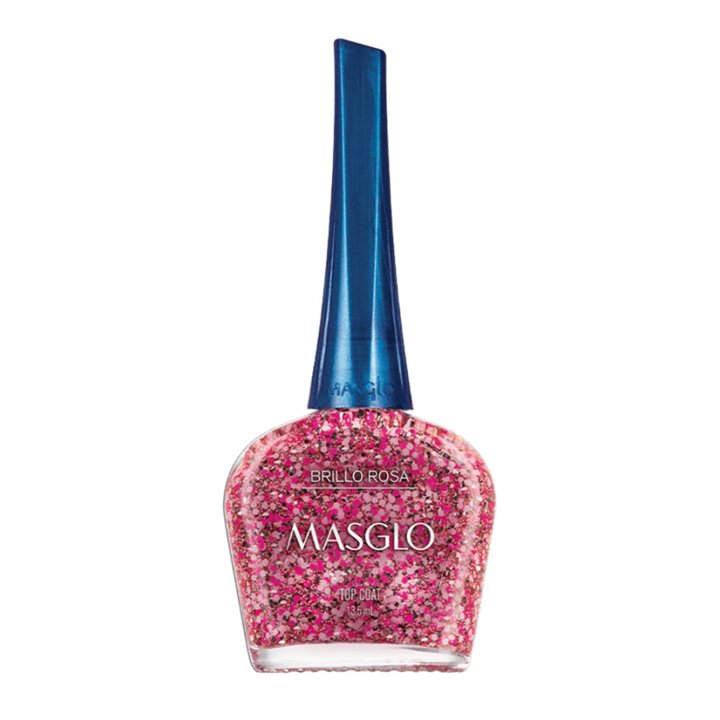 MASGLO – BRILLO TRADICIONAL CON PARTÍCULAS ROSA 13,5 ML