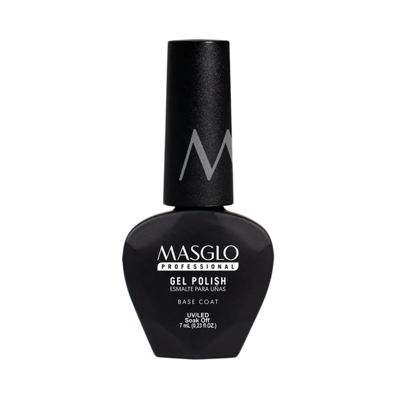 MASGLO - BASE COAT - BASE SEMIPERMANENTE PROFESSIONAL GEL POLISH TRASLÚCIDO MASGLO - BASE COAT - BASE SEMIPERMANENTE PROFESSIONAL GEL POLISH TRASLÚCIDO
