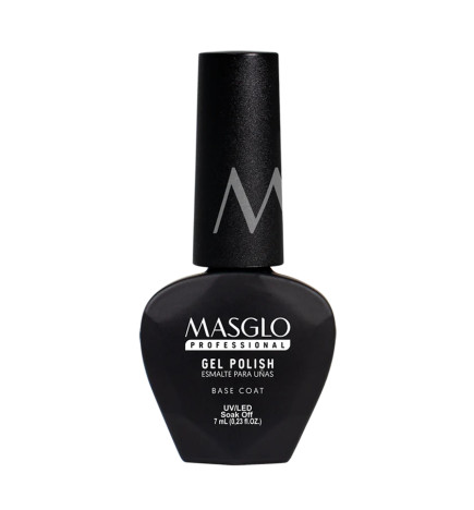 MASGLO - BASE COAT - BASE SEMIPERMANENTE PROFESSIONAL GEL POLISH TRASLÚCIDO