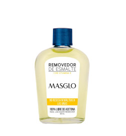 MASGLO REMOVEDOR DE ESMALTE TRADICIONAL CON VITAMINA E 60 ML