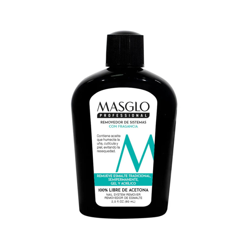 MASGLO REMOVEDOR DE SISTEMAS PARA UÑAS CON FRAGANCIA 60 ML MASGLO REMOVEDOR DE SISTEMAS PARA UÑAS CON FRAGANCIA 60 ML