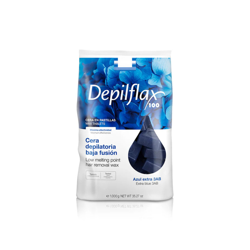 DEPILFLAX CERA DE BAJA FUSIÓN CRISTALINA AZUL 3AB