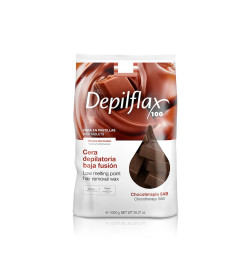 DEPILFLAX CERA DE BAJA FUSIÓN CREMOSA PLUS CHOCOTHERAPY 5AB 1KG