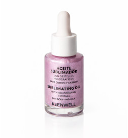 KEENWELL - ACEITE SUBLIMADOR CON DESTELLOS HOLOGRÁFICO 30ML