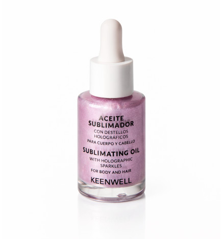 KEENWELL - ACEITE SUBLIMADOR CON DESTELLOS HOLOGRÁFICO 30ML