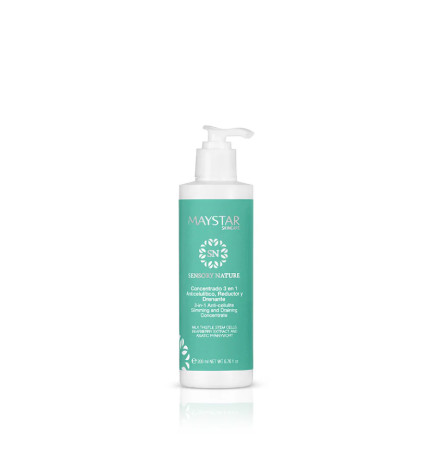 MAYSTAR – SENSORY NATURE · CONCENTRADO 3 EN 1 ANTICELULÍTICO, REDUCTOR Y DRENANTE 200ML