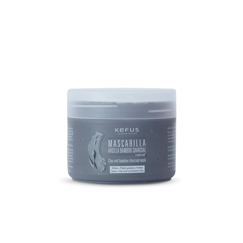 KEFUS - MASCARILLA DE ARCILLA BAMBOO CHARCOAL NATURAL 250 ML