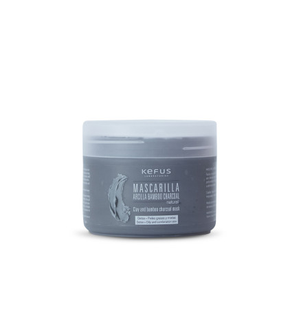 KEFUS - MASCARILLA DE ARCILLA BAMBOO CHARCOAL NATURAL 250 ML
