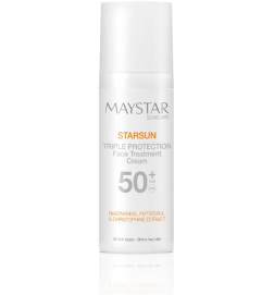 MAYSTAR – STARSUN · TRIPLE PROTECTION FACE TREATMENT CREAM SPF 50+
