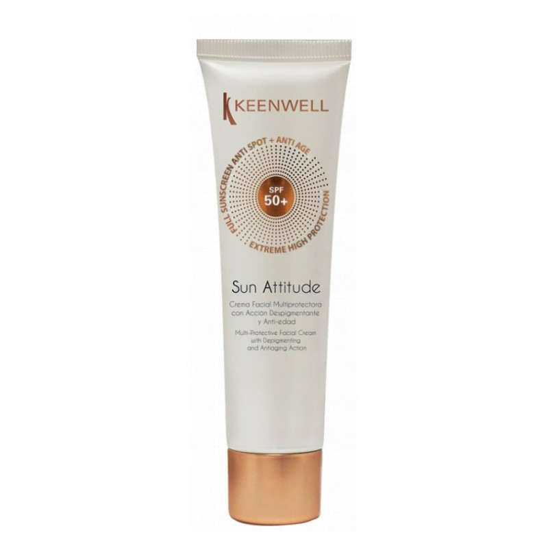 KEENWELL - CREMA FACIAL MULTIPROTECTORA DESPIGMENTANTE Y ANTIEDAD SPF50+ KEENWELL - CREMA FACIAL MULTIPROTECTORA DESPIGMENTANTE Y ANTIEDAD SPF50+