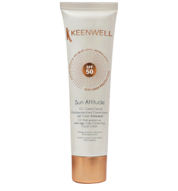 KEENWELL - CC CREAM FACIAL MULTIPROTECTORA ANTIEDAD CORRECTORA DEL COLOR SPF50 60ML