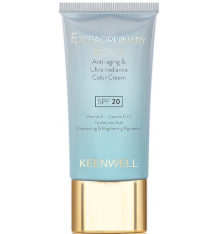 KEENWELL - EXTRAORDINARY ECLAT SPF 20 CREMA CON COLOR ANTIEDAD Y ULTRALUMINOSIDAD 40ML