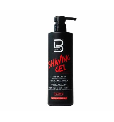 L3VEL3 - CLEAR SHAVING GEL 500 ML GEL DE AFEITADO TRANSPARENTE
