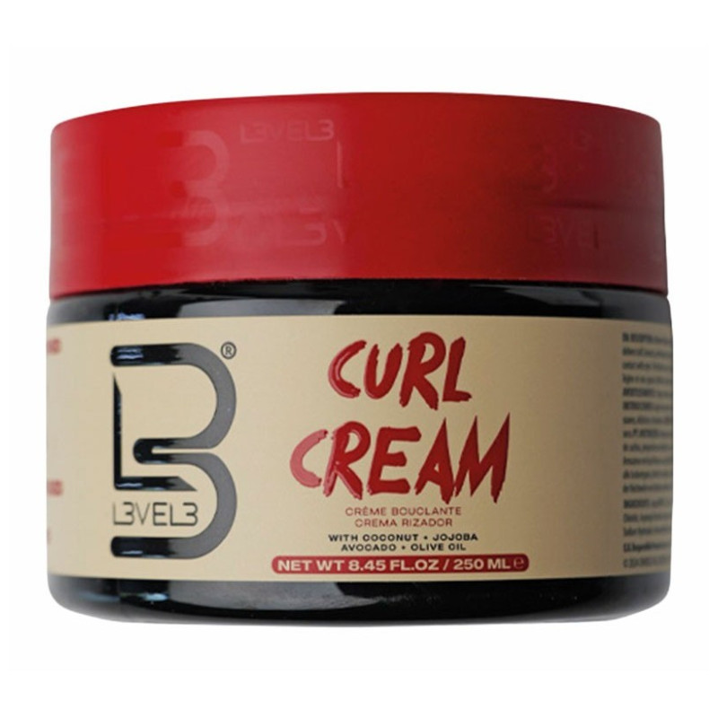 L3VEL3 - CURL CREAM CURLY 250 ML CREMA DEFINIDORA PARA RIZOS L3VEL3 - CURL CREAM CURLY 250 ML CREMA DEFINIDORA PARA RIZOS