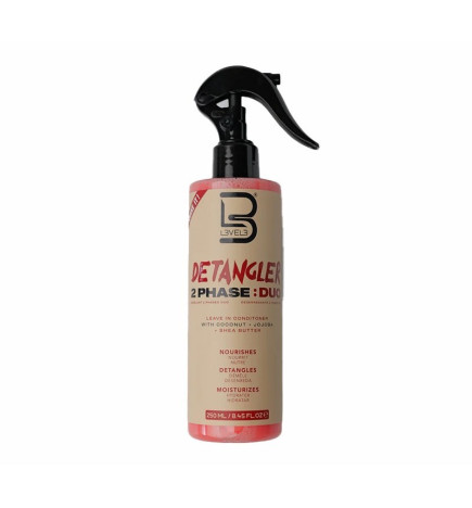 L3VEL3 - 2 PHASE DETANGLER SPRAY CURLY 250 ML SPRAY DESENREDANTE BIFÁSICO