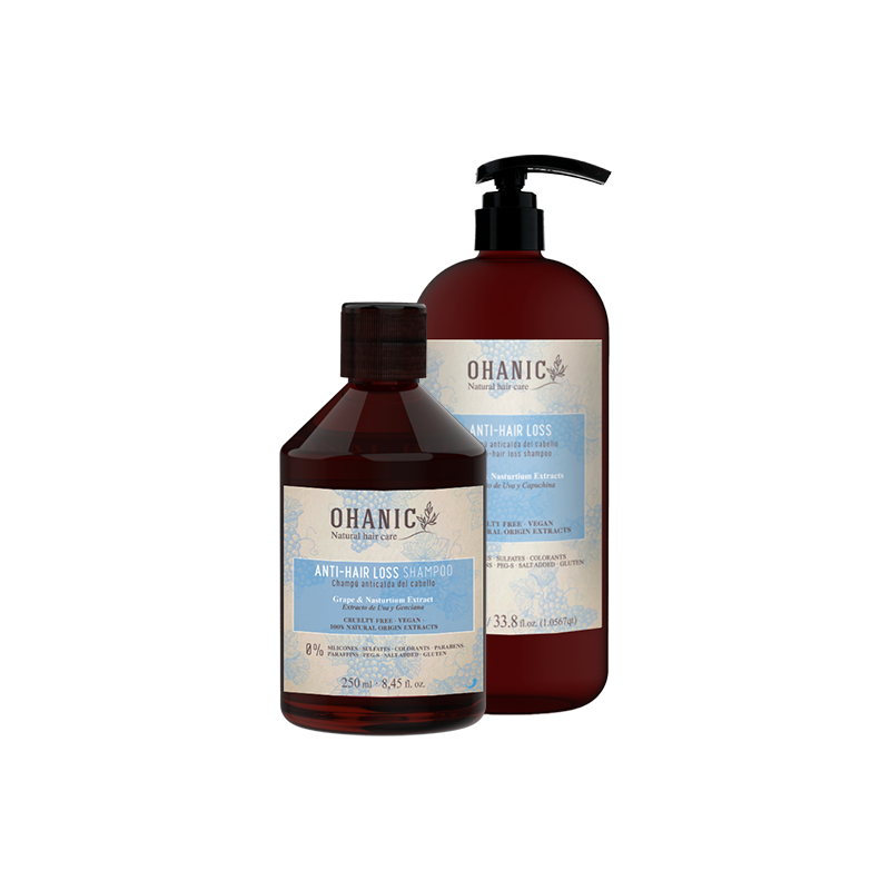 OHANIC - PACK ANTI HAIR-LOSS CHAMPÚ, AMPOLLAS Y APLICADOR