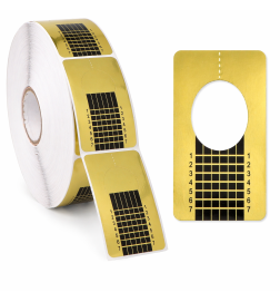 POLLIÉ - MOLDES PARA UÑAS RECTANGULAR 500 UNDS