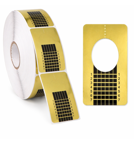 POLLIÉ - MOLDES PARA UÑAS RECTANGULAR 500 UNDS