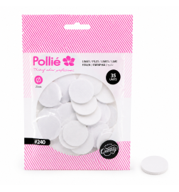 POLLIÉ - LIMAS POLLIÉ REDONDAS PARA PEDICURA (x 35 UNDS)
