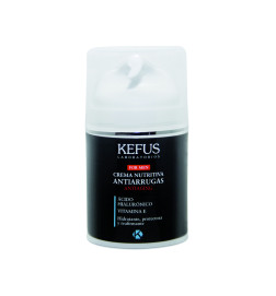 KEFUS - CREMA NUTRITIVA ANTIARRUGAS CON ÁCIDO HIALURÓNICO PARA HOMBRE 50 ML