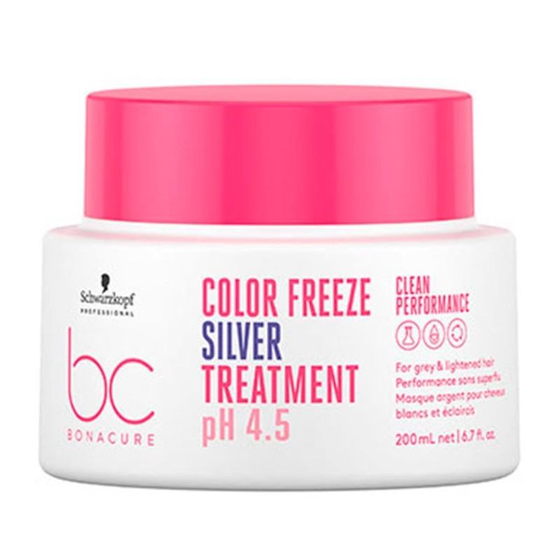 SCHWARZKOPF - BC CLEAN PERFORMANCE COLOR FREEZE SILVER TREATMENT PH 4.5 200ML SCHWARZKOPF - BC CLEAN PERFORMANCE COLOR FREEZE SILVER TREATMENT PH 4.5 200ML