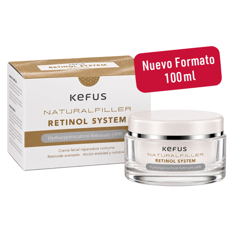 KEFUS - CREMA FACIAL NATURAL FILLER RETINOL 100ML KEFUS - CREMA FACIAL NATURAL FILLER RETINOL 100ML