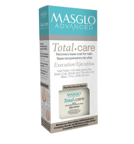 MASGLO - ADVANCED EJECUTIVA TOTAL CARE BASE RECUPERADORA DE UÑAS MALTRATADAS GAMA BLANCO 13,5 ML